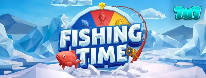 BGaming-এর ফিশিং টাইম গেমের একটি দৃশ্য যেখানে হুইল অফ ফরচুন মেকানিক্স দেখা যাচ্ছে